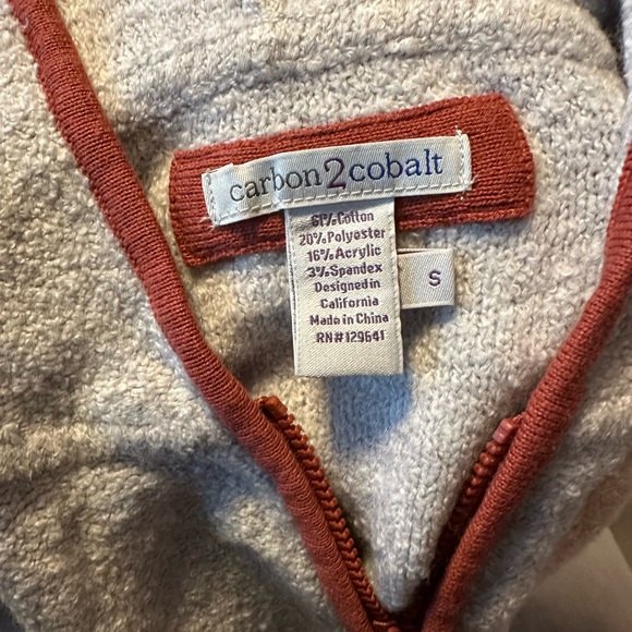 Carbon 2 Cobalt quarter-zip with hood - Picture 2 of 3